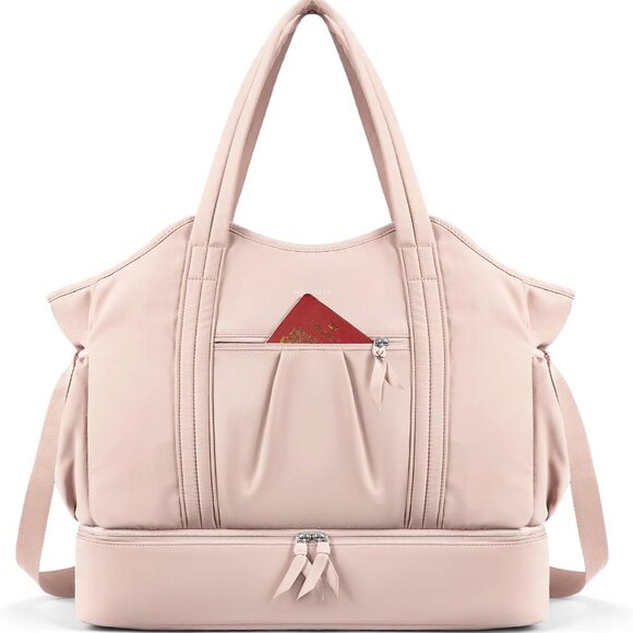 Weekender Bags for Women Travel Duffle Waterproof Gym Bag with Shoe Compartment, - Picture 1 of 7